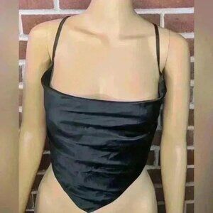 SHEIN Black Convertible Crop Top